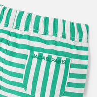 31 QTY / BLANC/VERT PAP SHORT / BERMUDA COQ