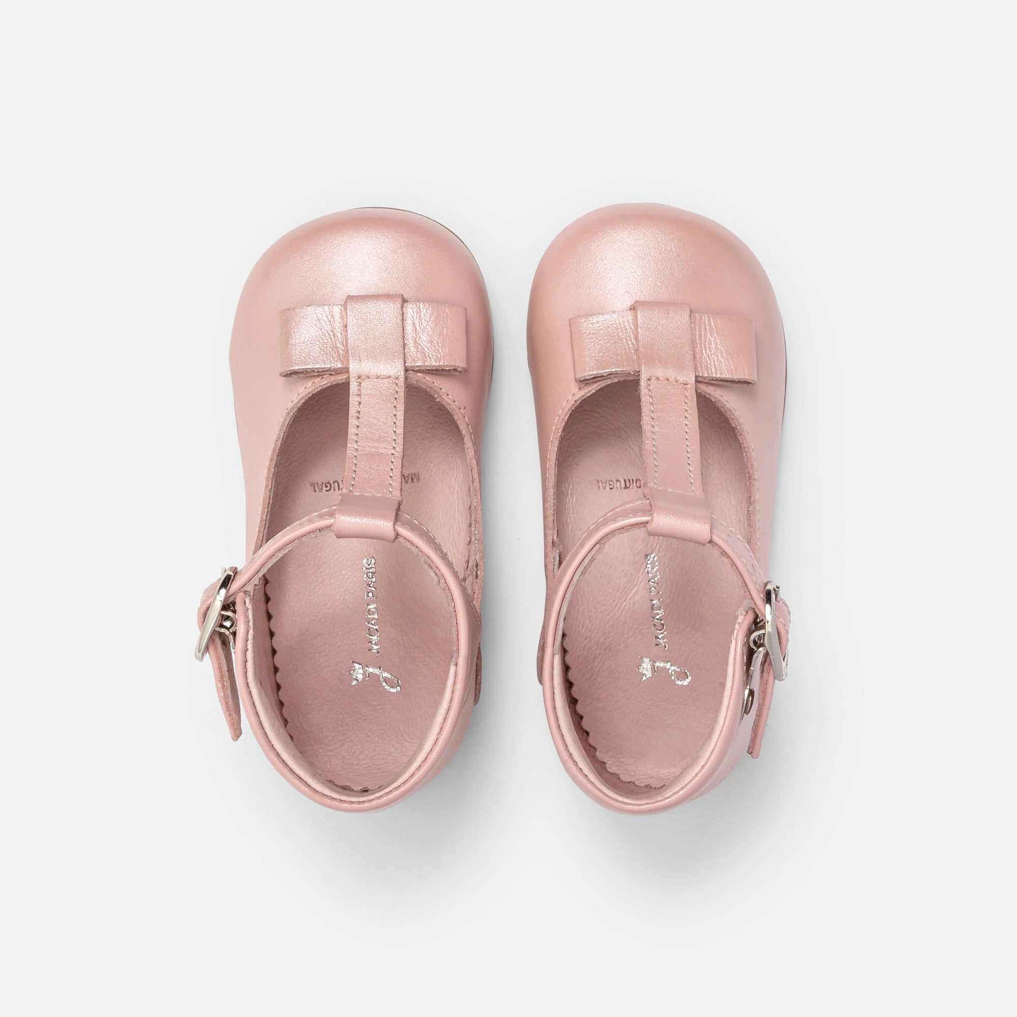 2 QTY / ROSE CHAUSSURES CUIR PUCE COL