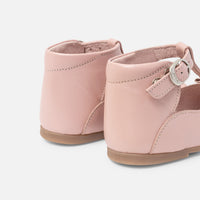 2 QTY / ROSE CHAUSSURES CUIR PUCE COL