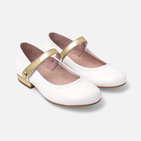 1 QTY / BLANC JACADI CHAUSSURES CUIR AGLAE