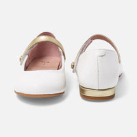 1 QTY / BLANC JACADI CHAUSSURES CUIR AGLAE
