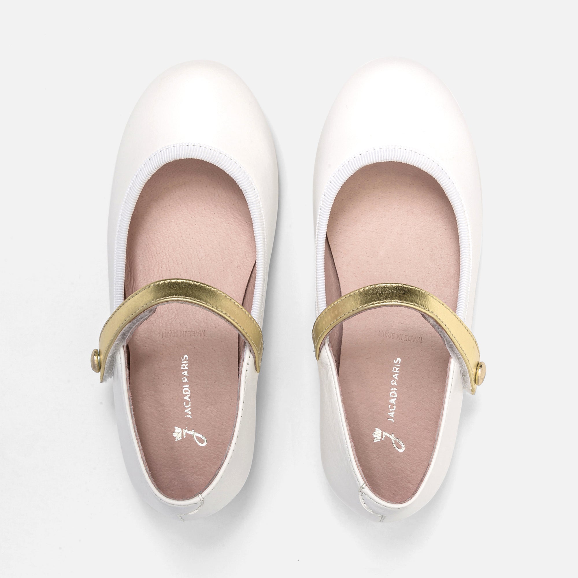 1 QTY / BLANC JACADI CHAUSSURES CUIR AGLAE