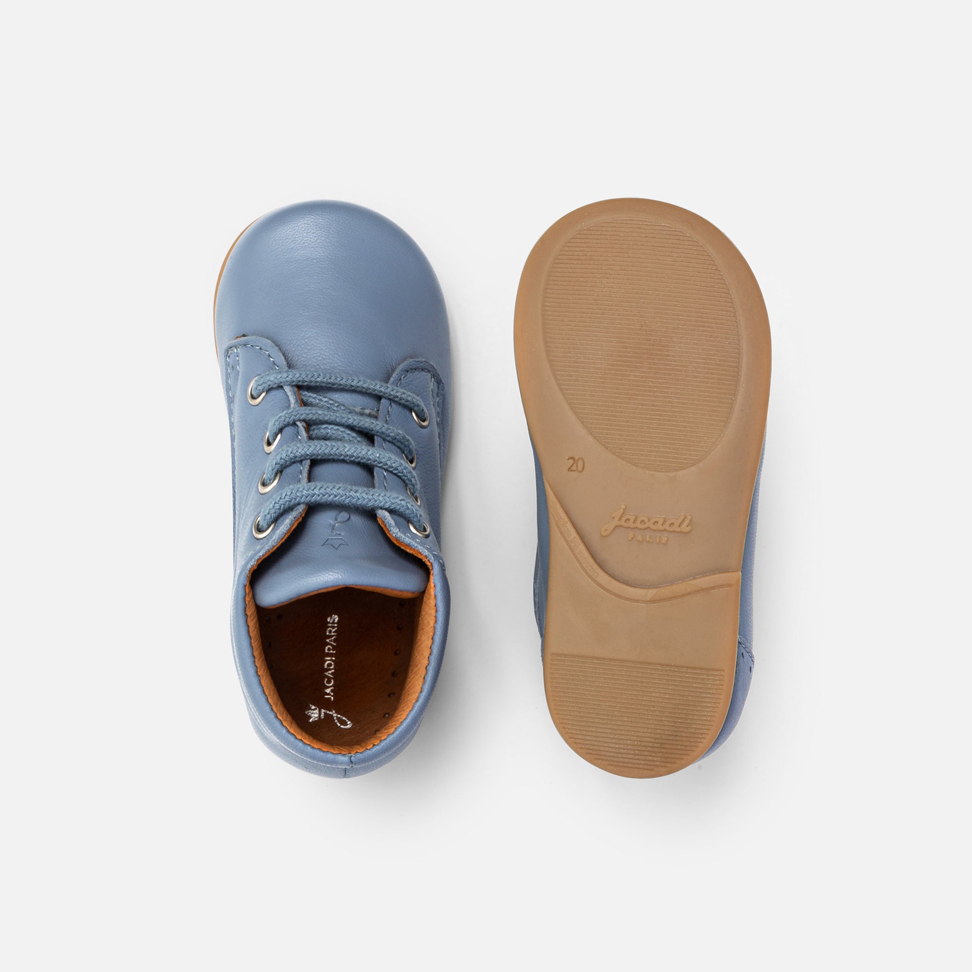 0 QTY / BLEU CHAUSSURES CUIR FRIMOUSSE COL