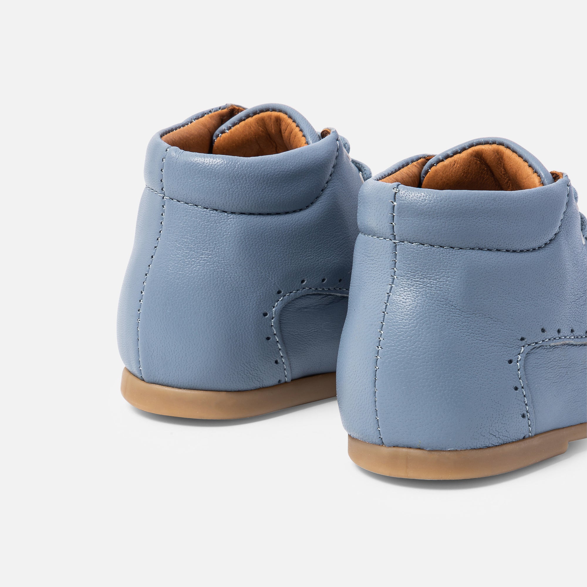 0 QTY / BLEU CHAUSSURES CUIR FRIMOUSSE COL