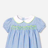0 QTY / BLEU/BLANC PAP ROBE MELODIE