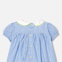 0 QTY / BLEU/BLANC PAP ROBE MELODIE