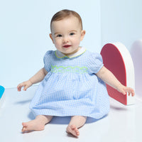 0 QTY / BLEU/BLANC PAP ROBE MELODIE