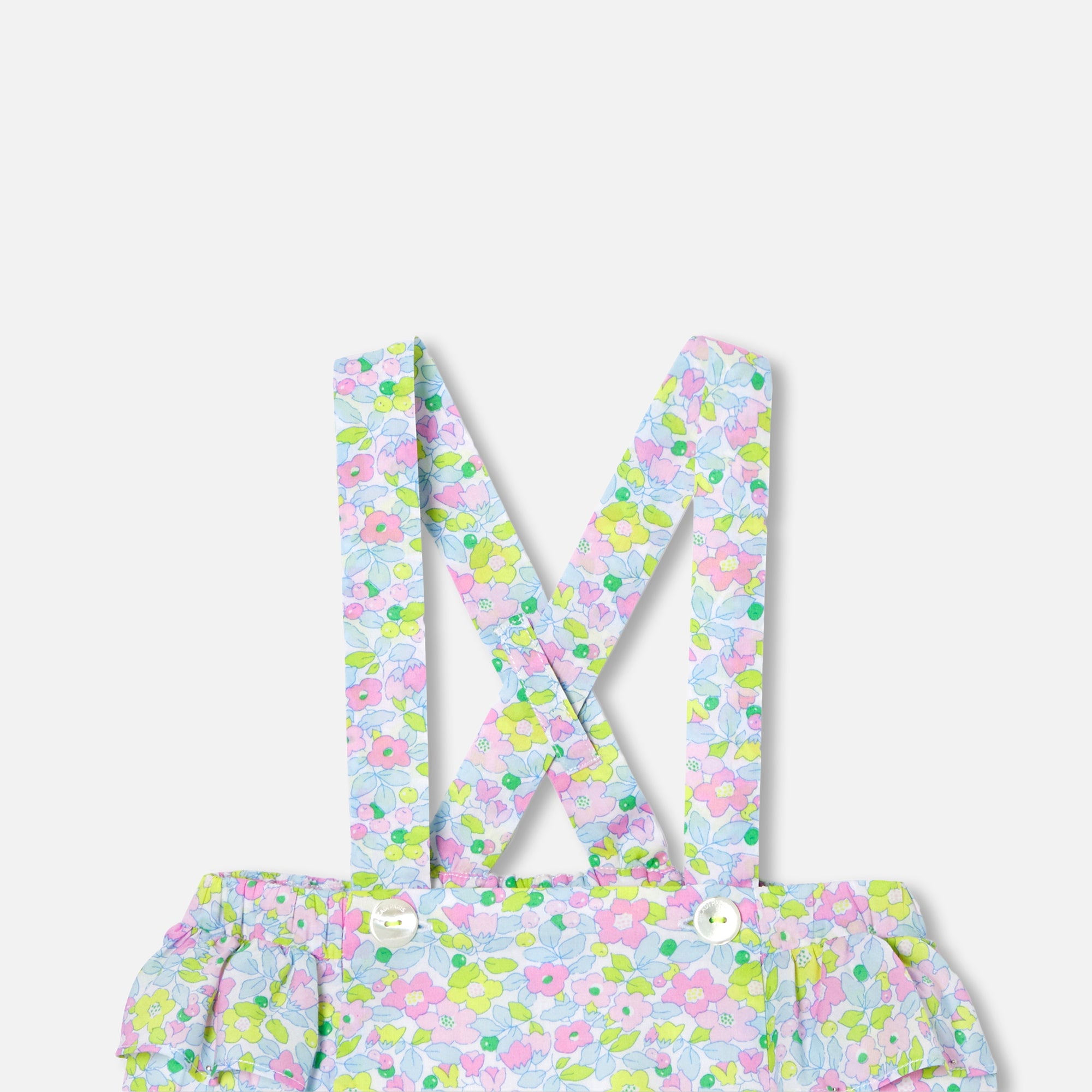 429 QTY / BLANC/MULTICO PAP COMBINAISON/ BLOOMER MAHAULT