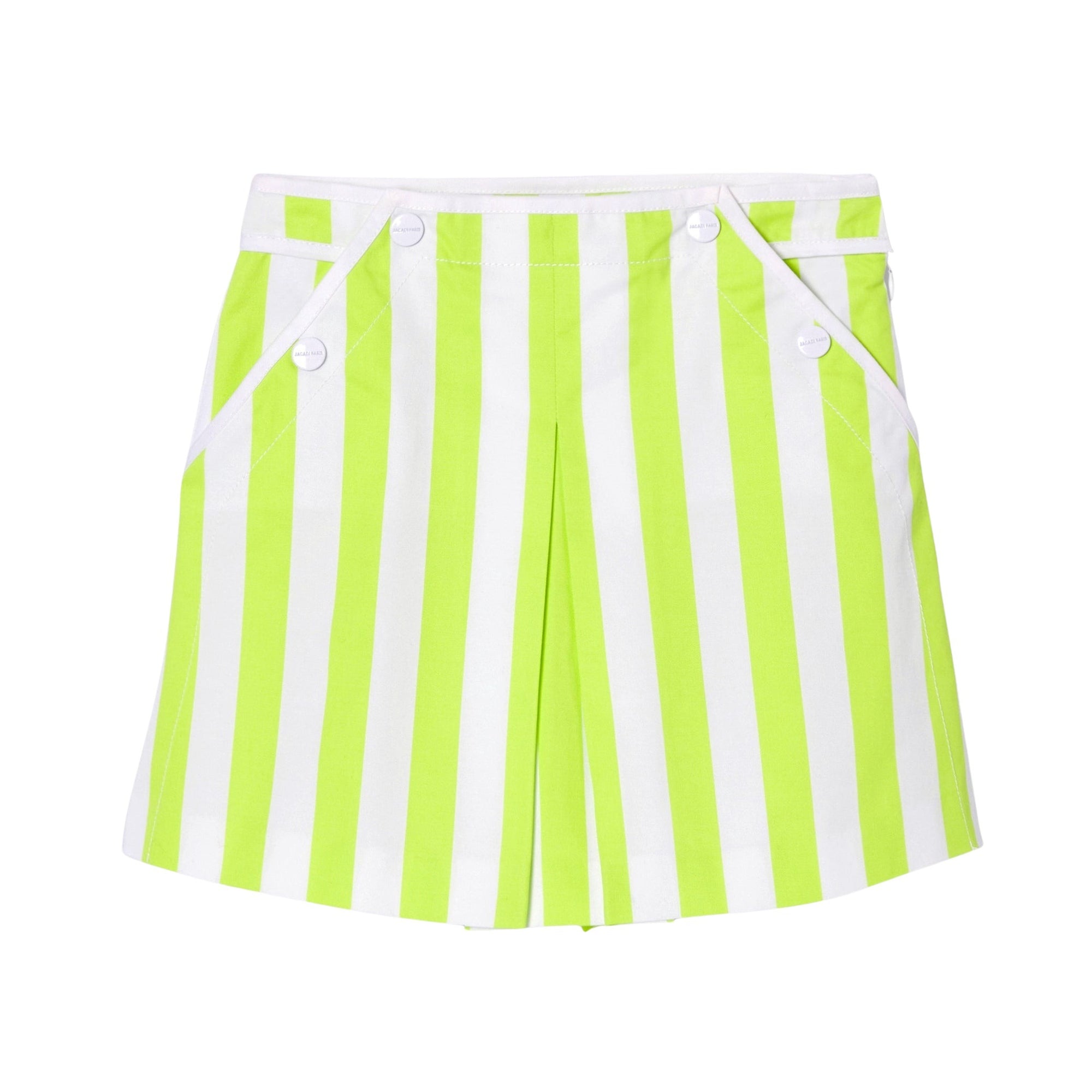 102 QTY / BLANC/VERT PAP JUPE MADELEINE