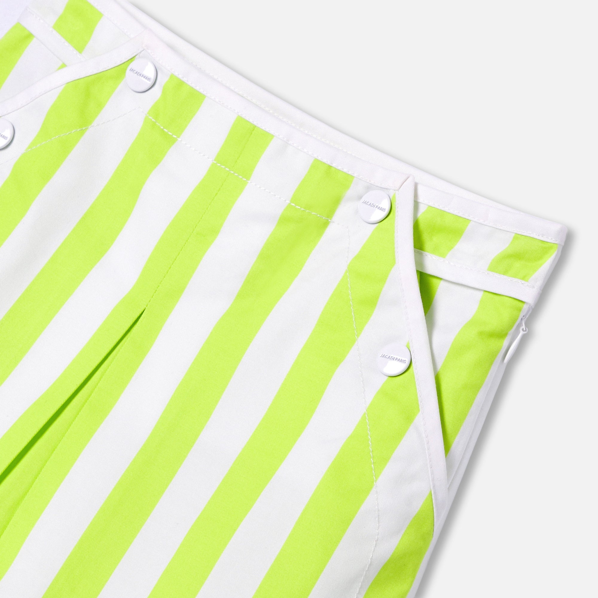 102 QTY / BLANC/VERT PAP JUPE MADELEINE