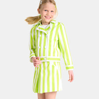 102 QTY / BLANC/VERT PAP JUPE MADELEINE