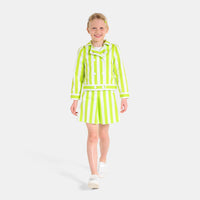 102 QTY / BLANC/VERT PAP JUPE MADELEINE