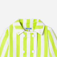 355 QTY / BLANC/VERT PAP GROSSE PIECE MACARON