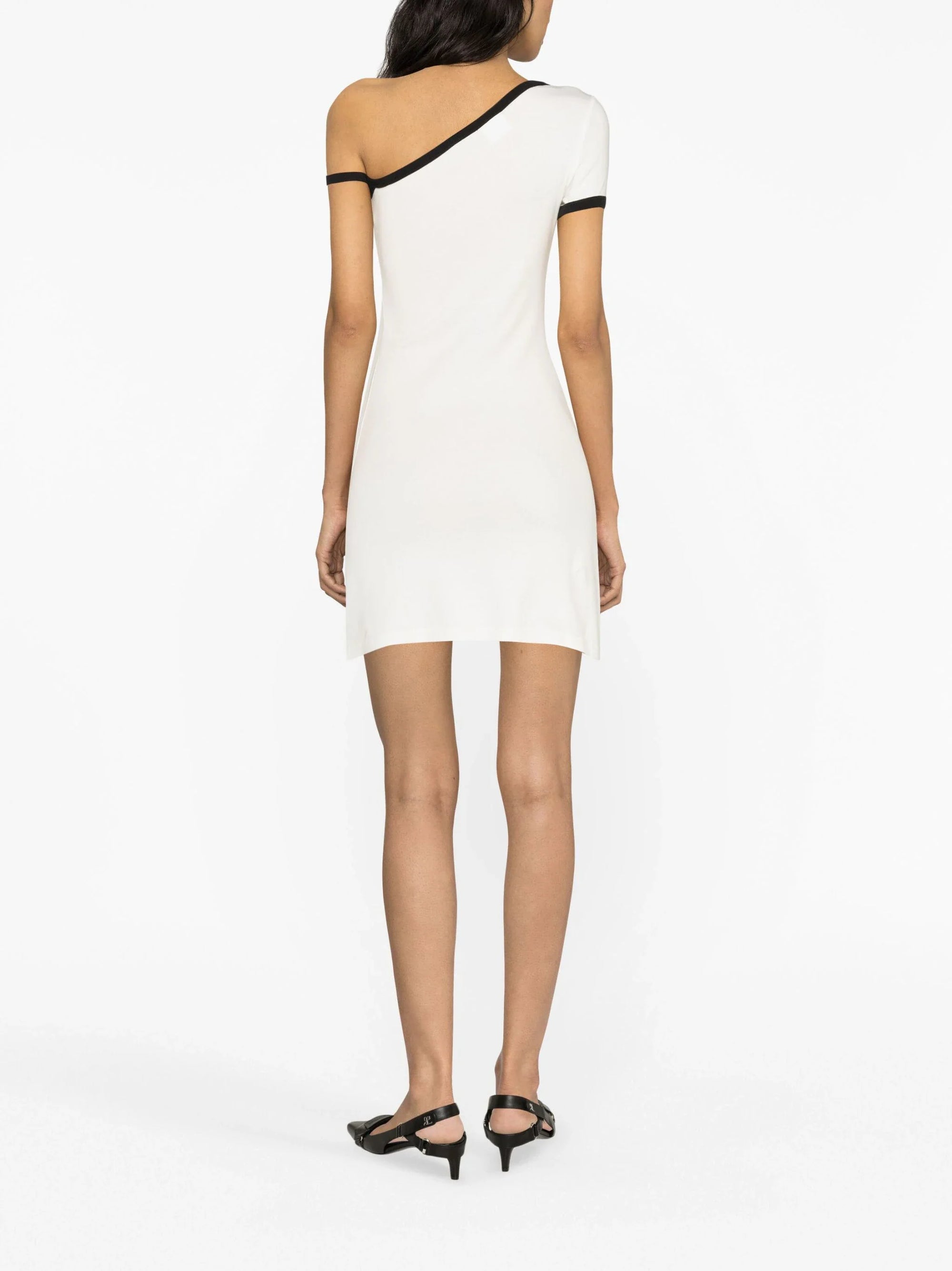 3pcs RELIQUAT 120€ / Robe contraste asymétrique - Heritage white & Black