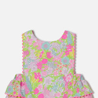 240 QTY / BLANC/MULTICO PAP COMBINAISON/ BLOOMER COCOTTI