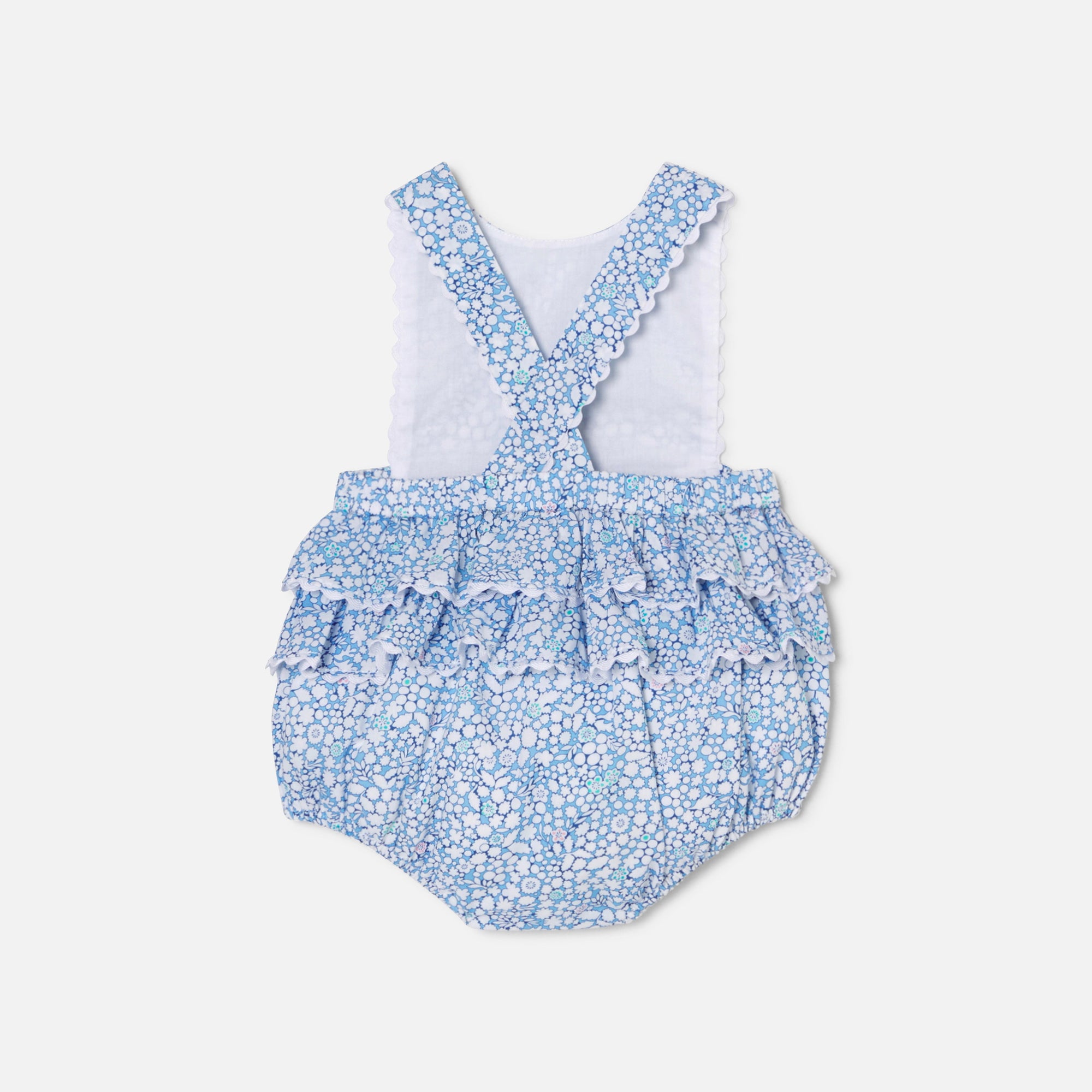 238 QTY / BLEU/MULTICO PAP COMBINAISON/ BLOOMER COCOTTA