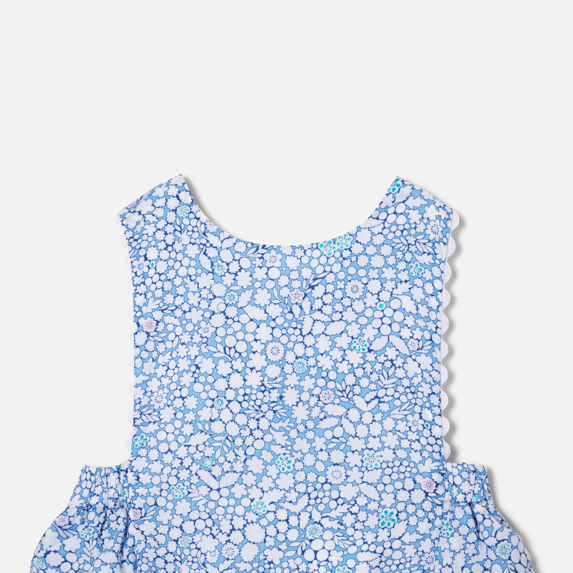 238 QTY / BLEU/MULTICO PAP COMBINAISON/ BLOOMER COCOTTA