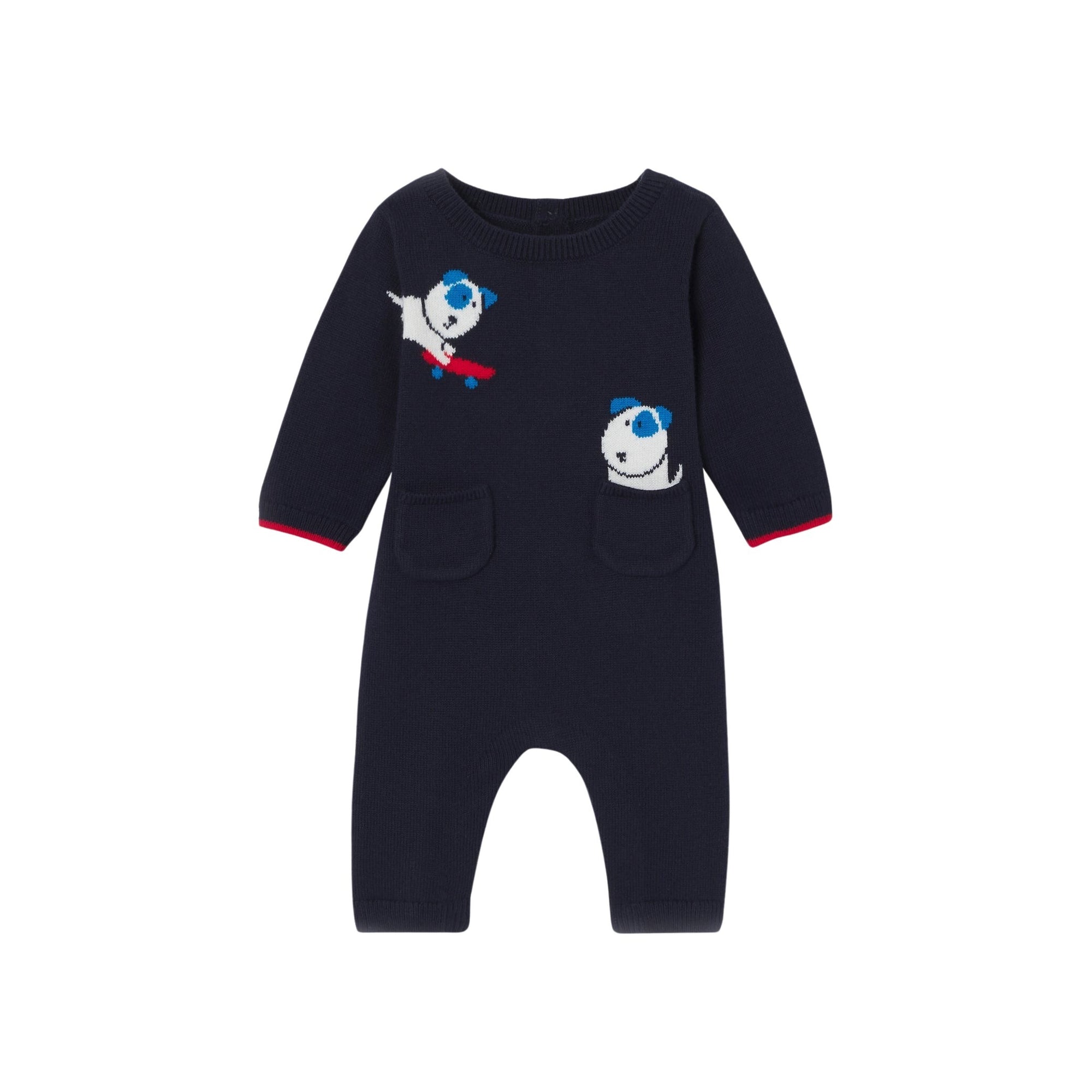 4 QTY / MARINE/MULTICO PAP COMBINAISON/ BLOOMER MATTEO
