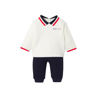15 QTY / BLANC/BLEU PAP ENSEMBLE MILOU