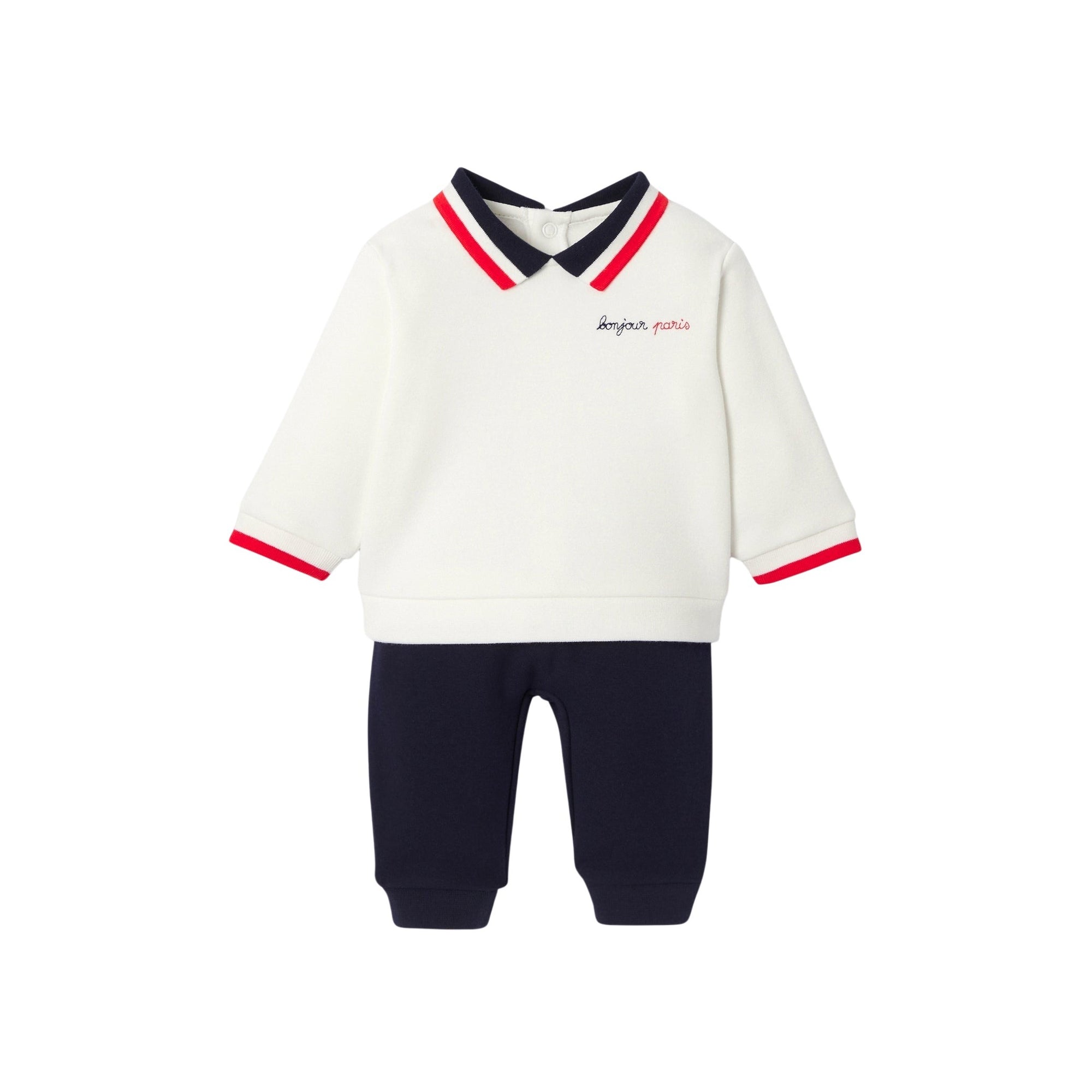 15 QTY / BLANC/BLEU PAP ENSEMBLE MILOU