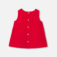 12 QTY / ROUGE TOMATE PAP ROBE MELINETTE