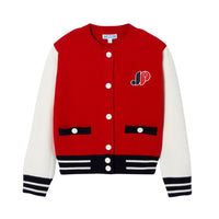 628 QTY / ROUGE/MULTICO PAP GILET / CARDIGAN GIROFLE
