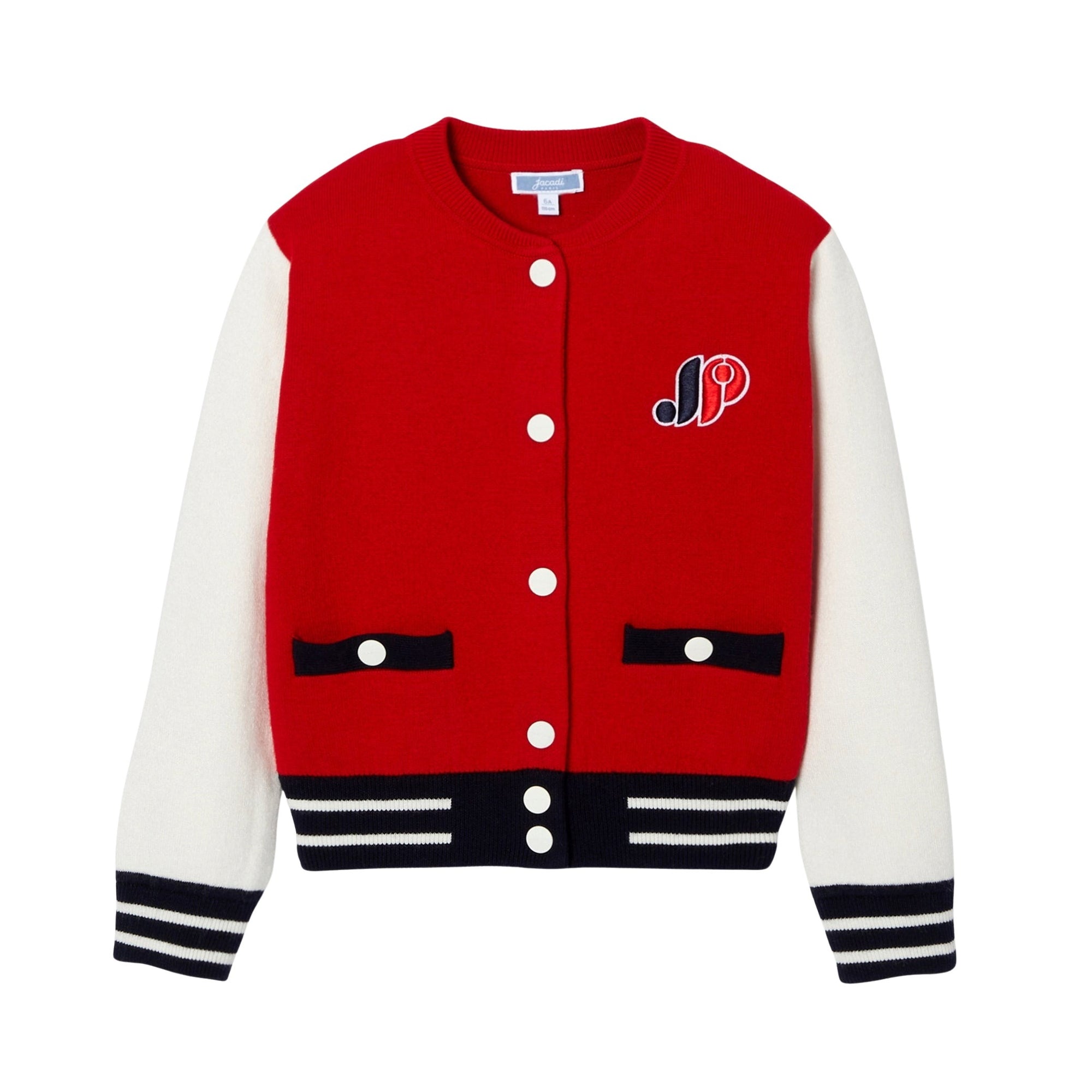 628 QTY / ROUGE/MULTICO PAP GILET / CARDIGAN GIROFLE