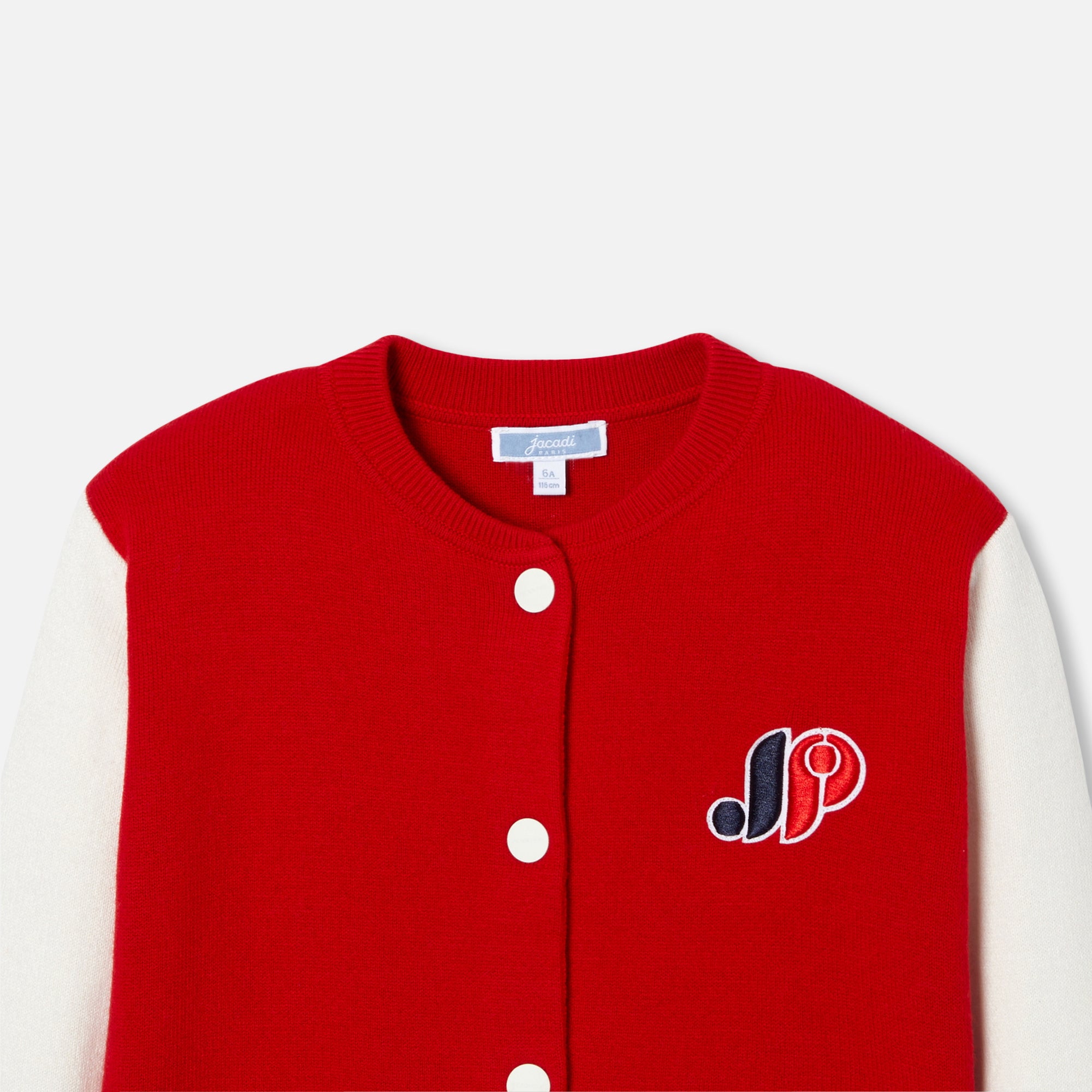 628 QTY / ROUGE/MULTICO PAP GILET / CARDIGAN GIROFLE