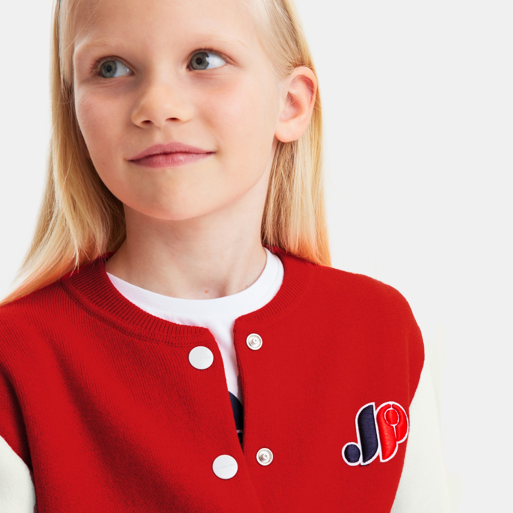 628 QTY / ROUGE/MULTICO PAP GILET / CARDIGAN GIROFLE