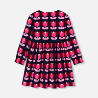 21 QTY / BLEU/MULTICO PAP ROBE GALATEE