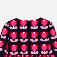 21 QTY / BLEU/MULTICO PAP ROBE GALATEE