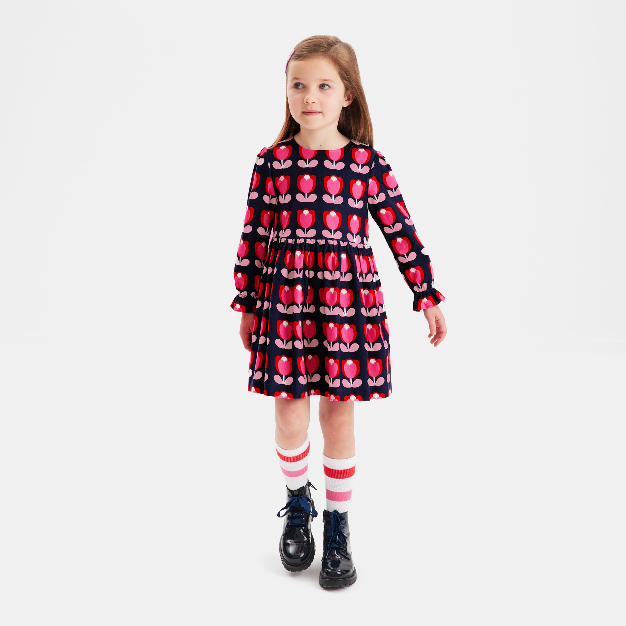 21 QTY / BLEU/MULTICO PAP ROBE GALATEE