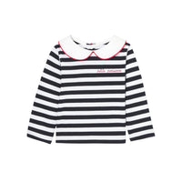0 QTY / BLANC/MARINE PAP TEE-SHIRT GIBUS