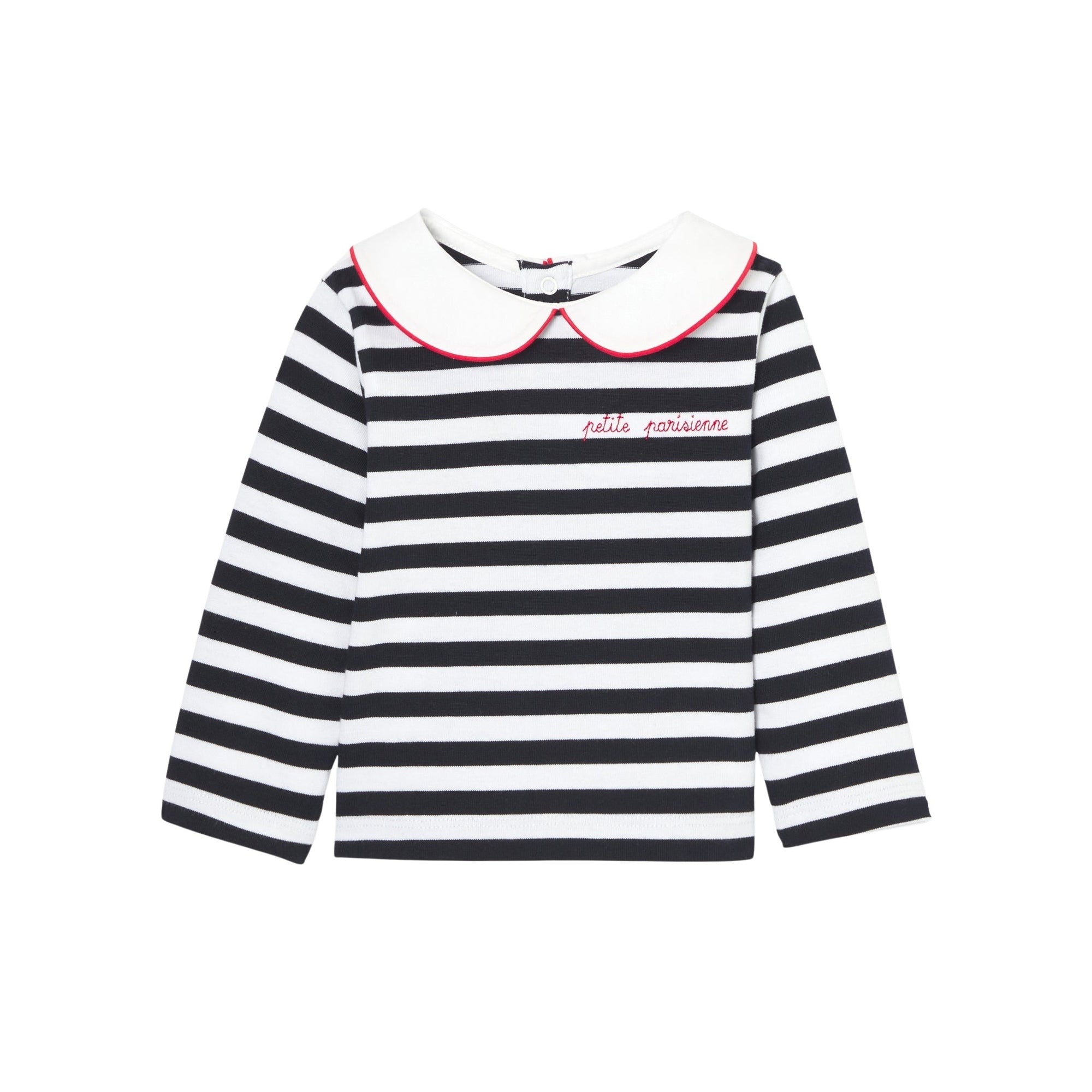 0 QTY / BLANC/MARINE PAP TEE-SHIRT GIBUS