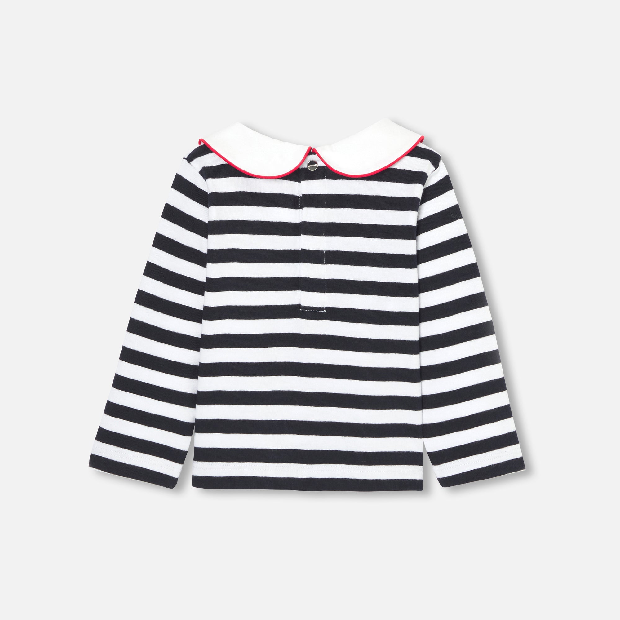0 QTY / BLANC/MARINE PAP TEE-SHIRT GIBUS