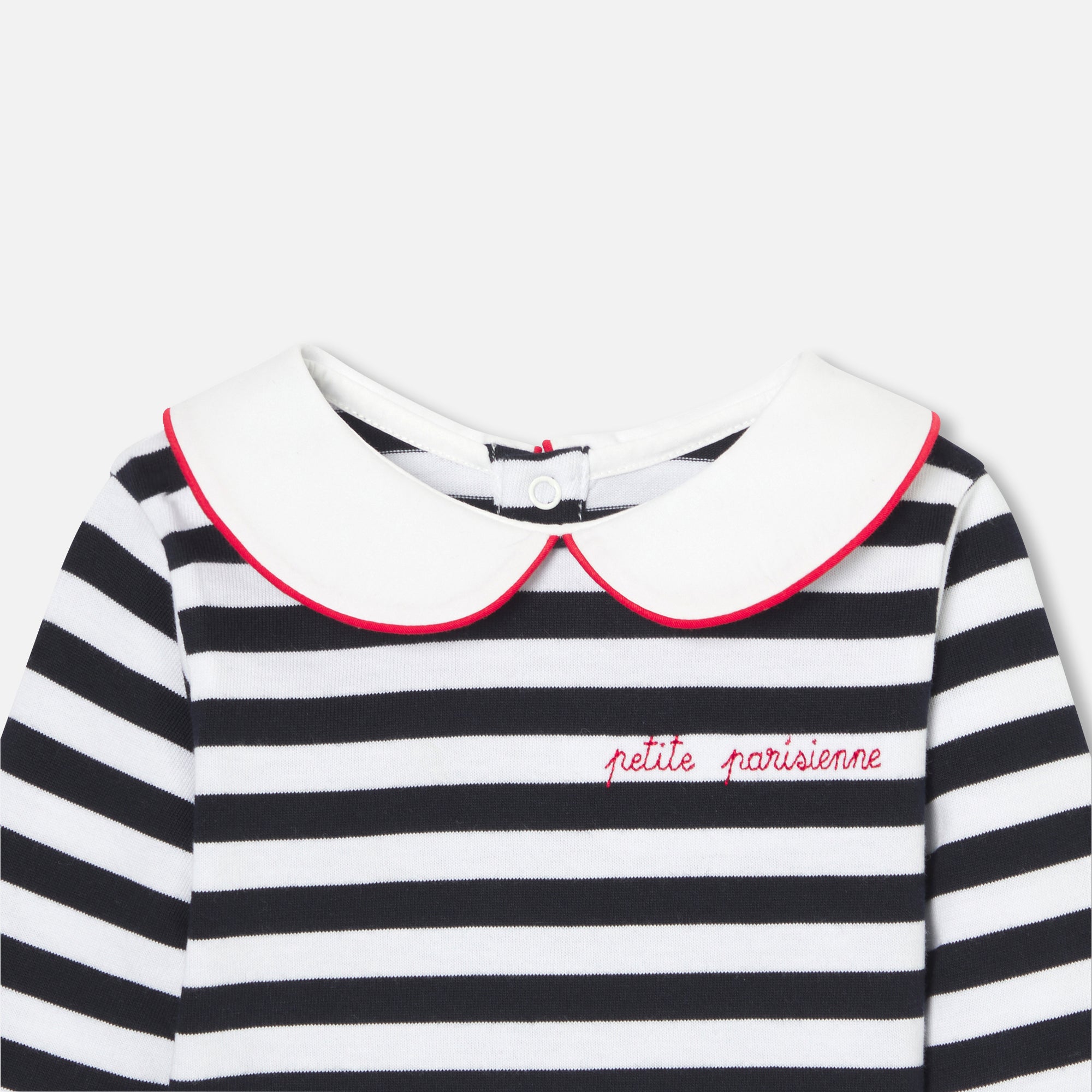 0 QTY / BLANC/MARINE PAP TEE-SHIRT GIBUS