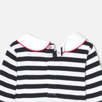 0 QTY / BLANC/MARINE PAP TEE-SHIRT GIBUS