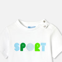 0 QTY / BLANC JACADI PAP TEE-SHIRT MURANO