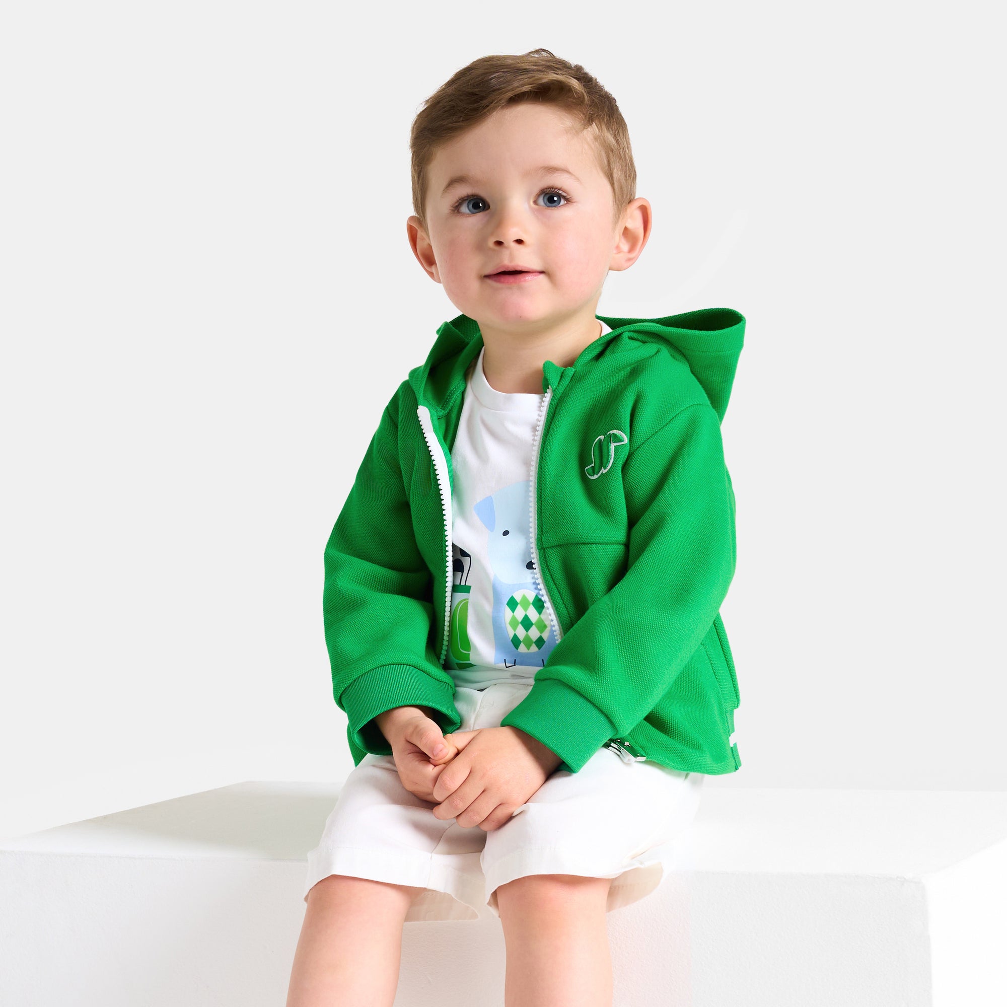 0 QTY / VERT PAP GILET / CARDIGAN MOSAIQUE