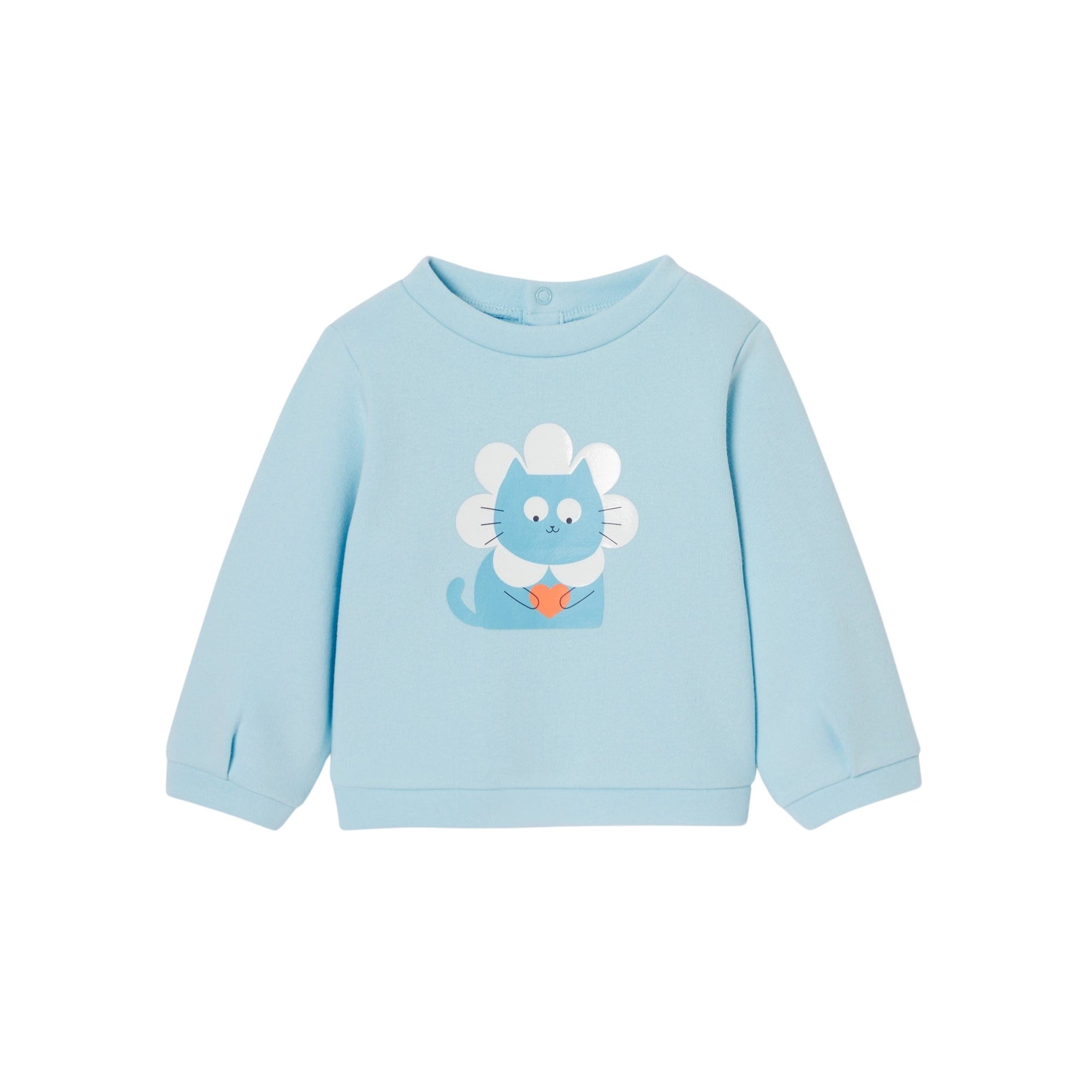42 QTY / BLEU ACIER PAP SWEAT MIAOU