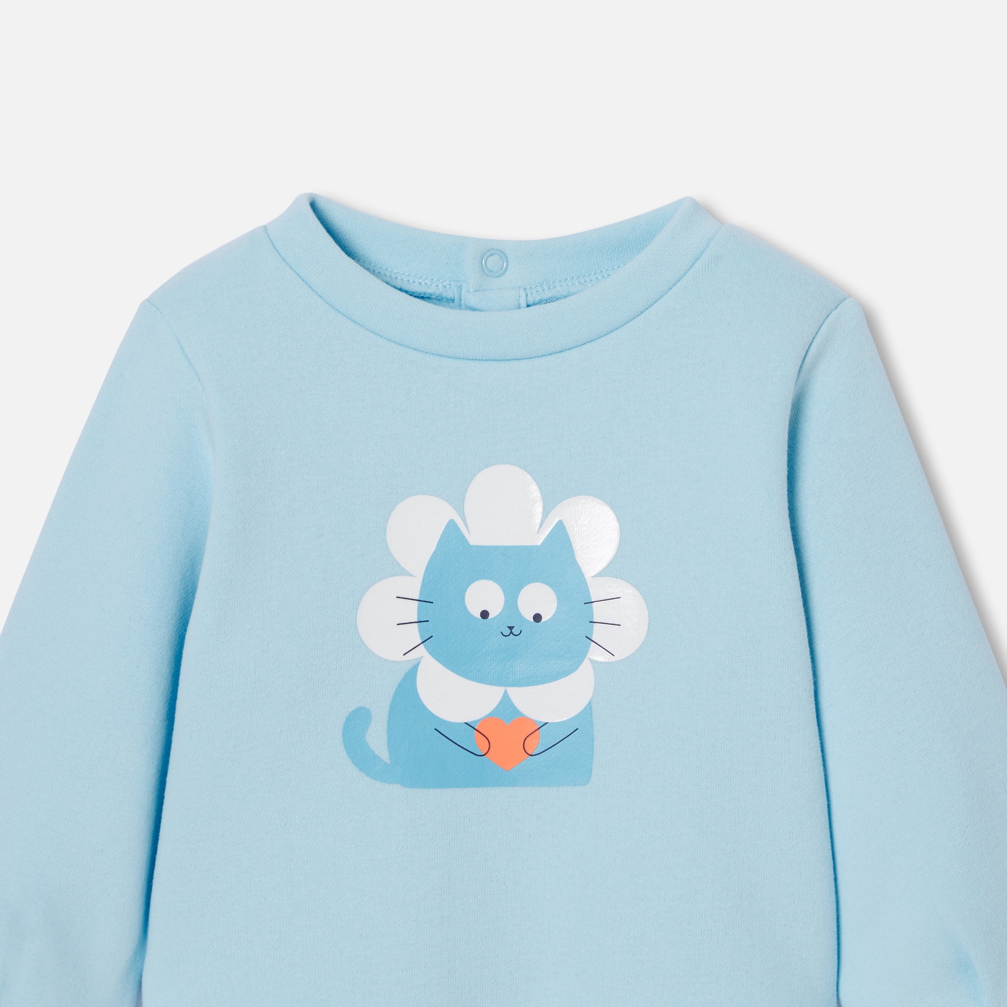 42 QTY / BLEU ACIER PAP SWEAT MIAOU