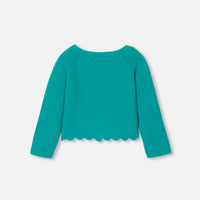7 QTY / VERT EMERAUDE PAP GILET / CARDIGAN MITSOU