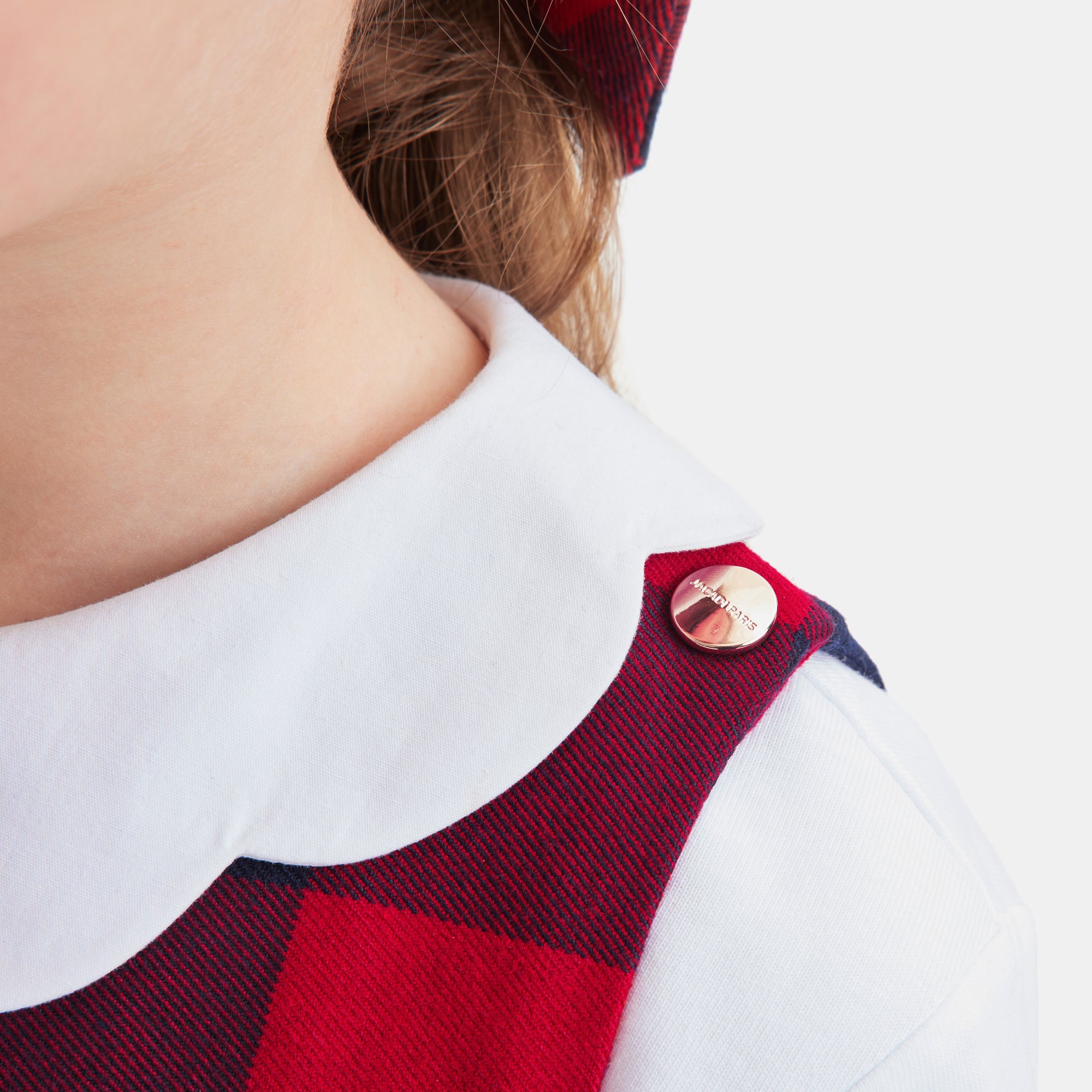 0 QTY / MARINE/ROUGE PAP ROBE GARIGUETTE
