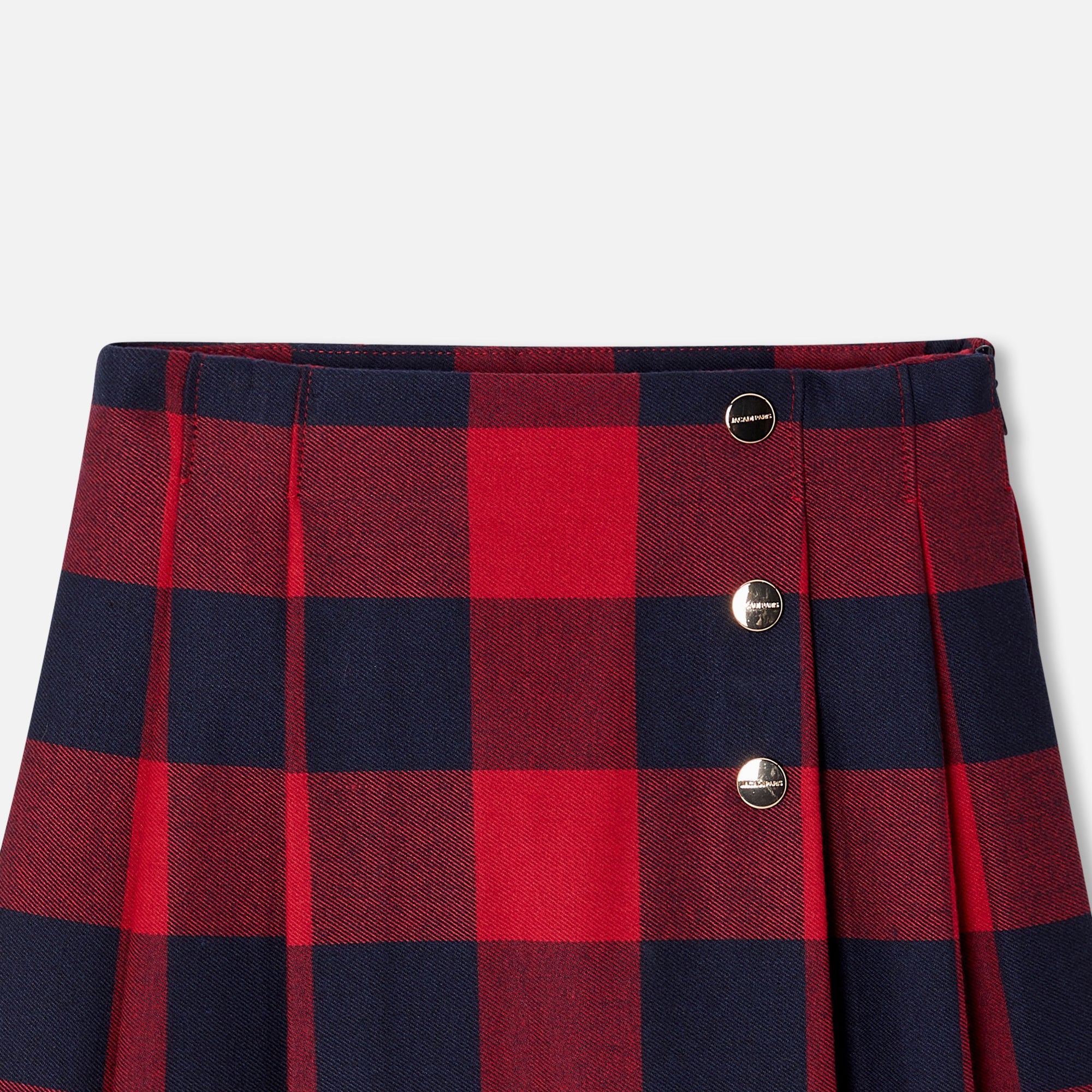 18 QTY / MARINE/ROUGE PAP JUPE GAZETTE