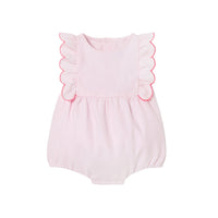 217 QTY / ROSE PALE  PAP COMBINAISON/ BLOOMER CARAMELLE