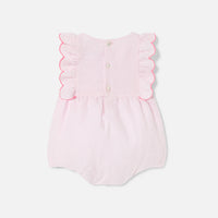 217 QTY / ROSE PALE  PAP COMBINAISON/ BLOOMER CARAMELLE