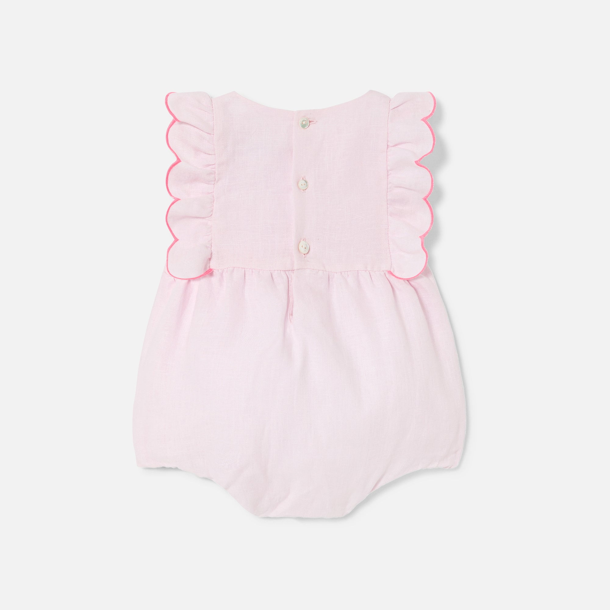 217 QTY / ROSE PALE  PAP COMBINAISON/ BLOOMER CARAMELLE