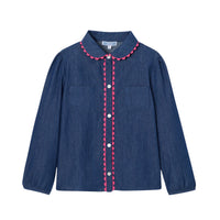 0 QTY / BLEU DENIM PAP TUNIQUE / BLOUSE MOLIERE