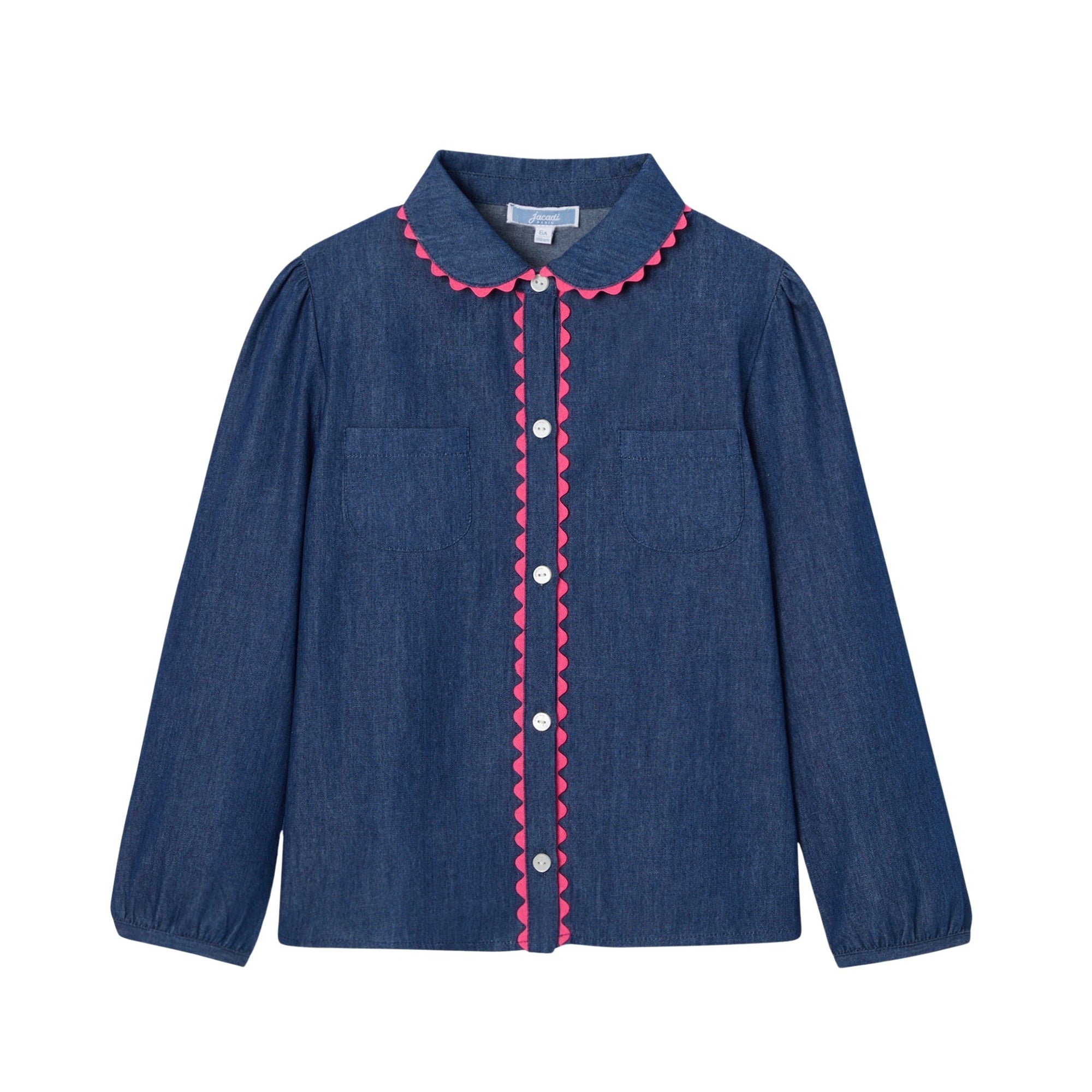 0 QTY / BLEU DENIM PAP TUNIQUE / BLOUSE MOLIERE