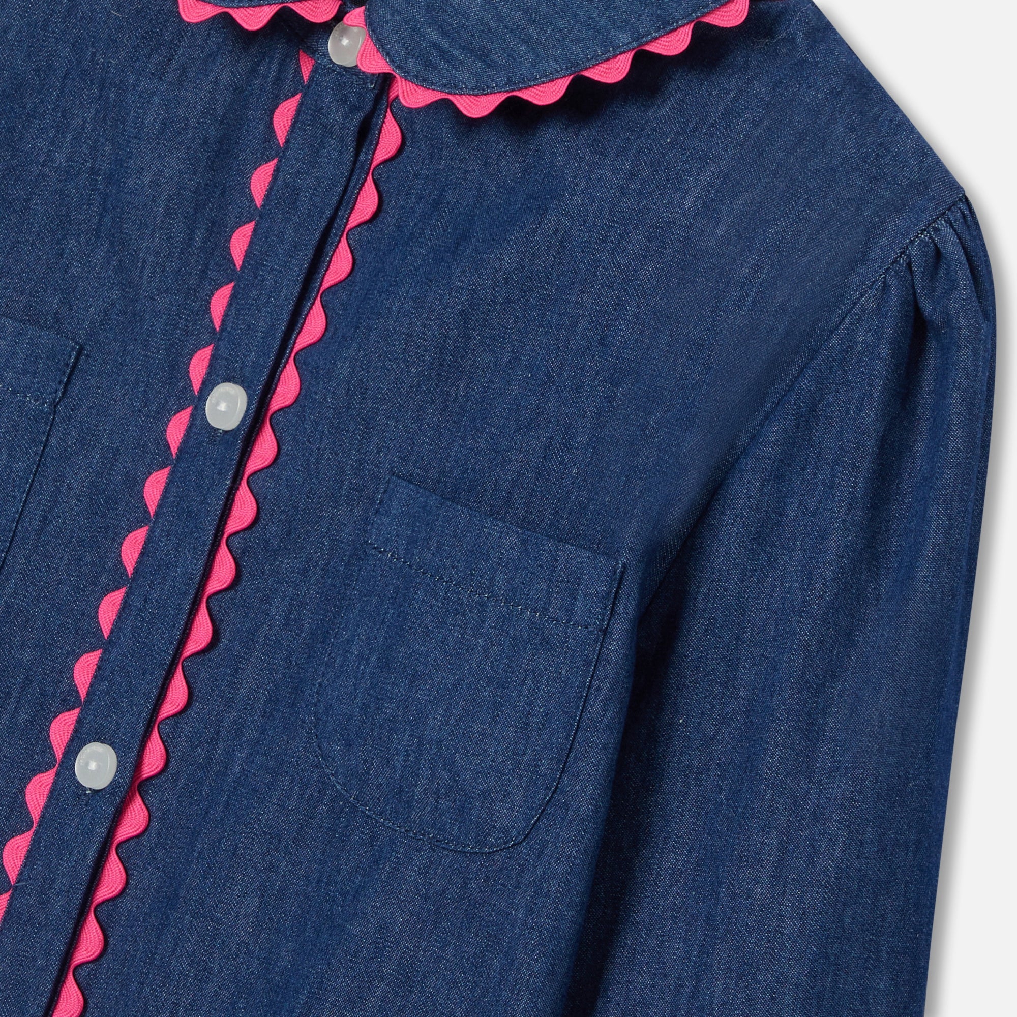 0 QTY / BLEU DENIM PAP TUNIQUE / BLOUSE MOLIERE